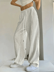 Street Solid Color Sweatpants