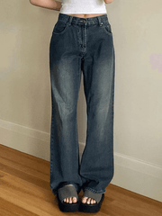 Vintage Blue Wash Boyfriend Jeans