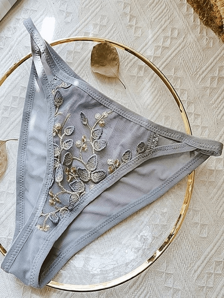 Vintage Lace Embroidery Bustier