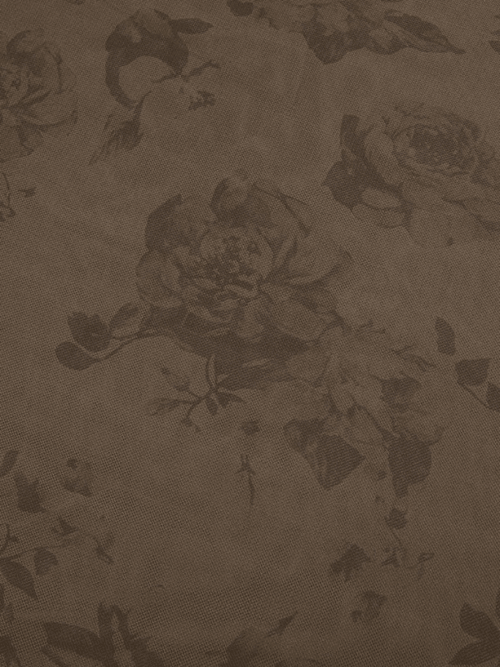 Vintage Mesh Floral Brown Maxi Skirt