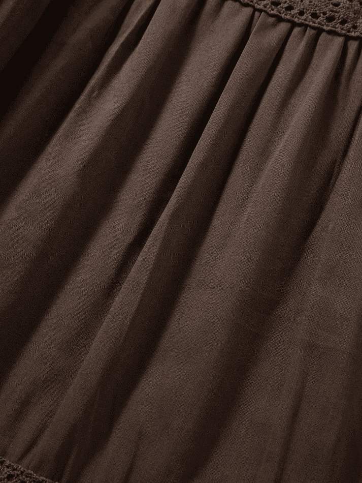 Vintage Tiered Midi Skirt