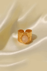Wide Tiger's Eye Cuff Ring