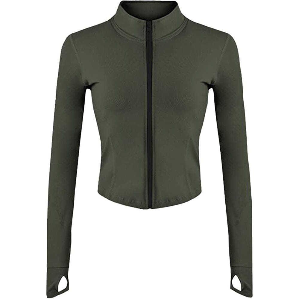Athletic Full Zip Lightweight Workout Jacket