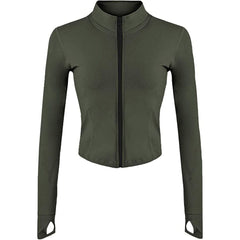 Athletic Full Zip Lightweight Workout Jacket