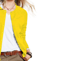 Button Down Crew Neck Long Sleeve Soft Knit Cardigan Sweaters
