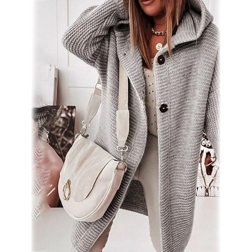 Button Knitted Cardigan Sweater