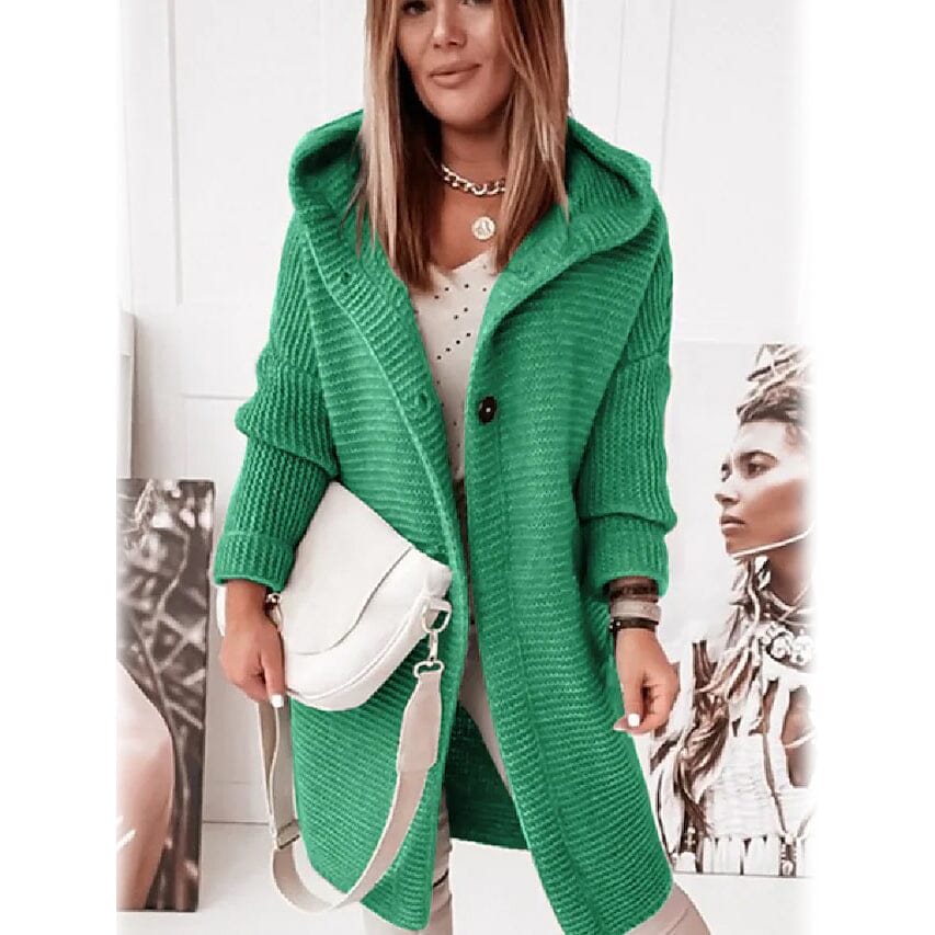 Button Knitted Cardigan Sweater