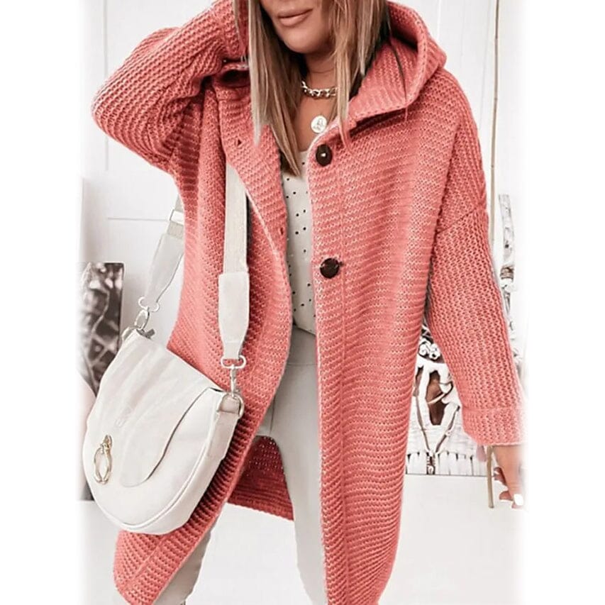 Button Knitted Cardigan Sweater
