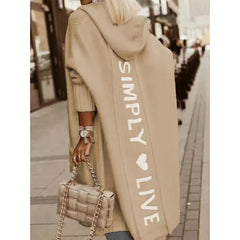 Cardigan Knitted Letter Personalized Stylish Casual Long Sleeve