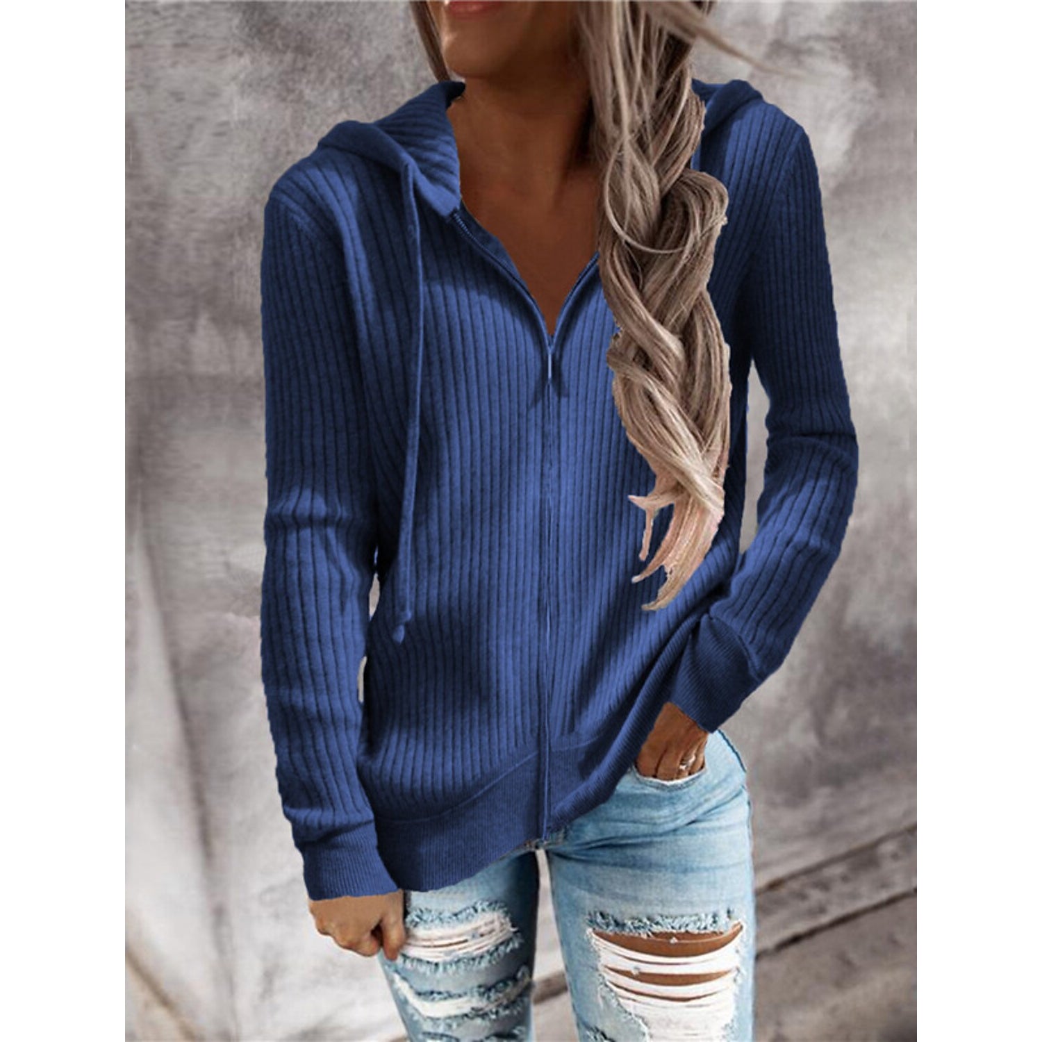 Casual Zip Hoodied Jacket