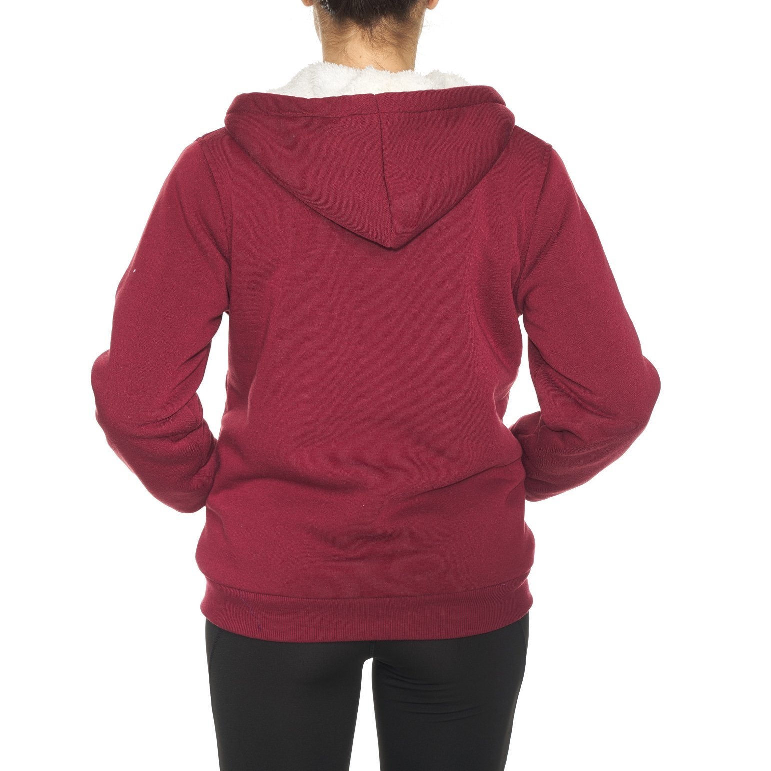 Inner and Outer Sherpa Hoodie Sweatshirt Jacket