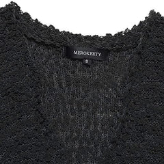 Long Sleeve Soft Chunky Knit Sweater Coat