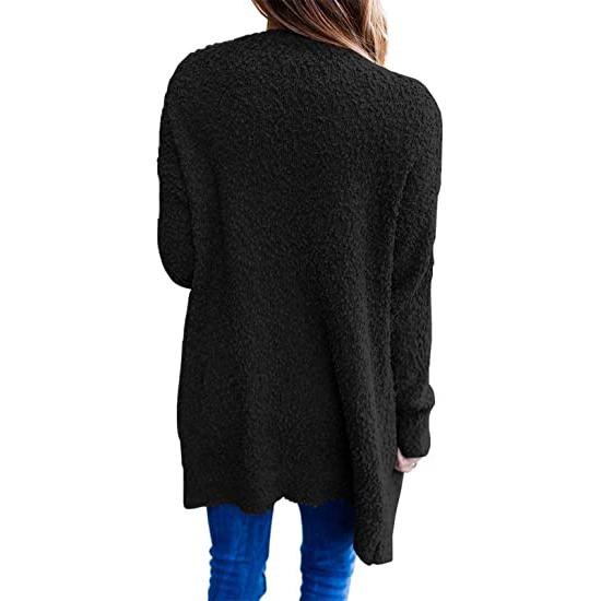 Long Sleeve Soft Chunky Knit Sweater Coat