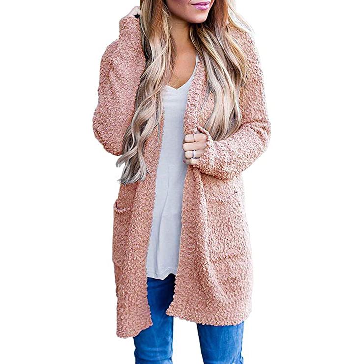 Long Sleeve Soft Chunky Knit Sweater Coat