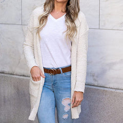 Long-Sleeved Soft Chunky Knitted Sweater