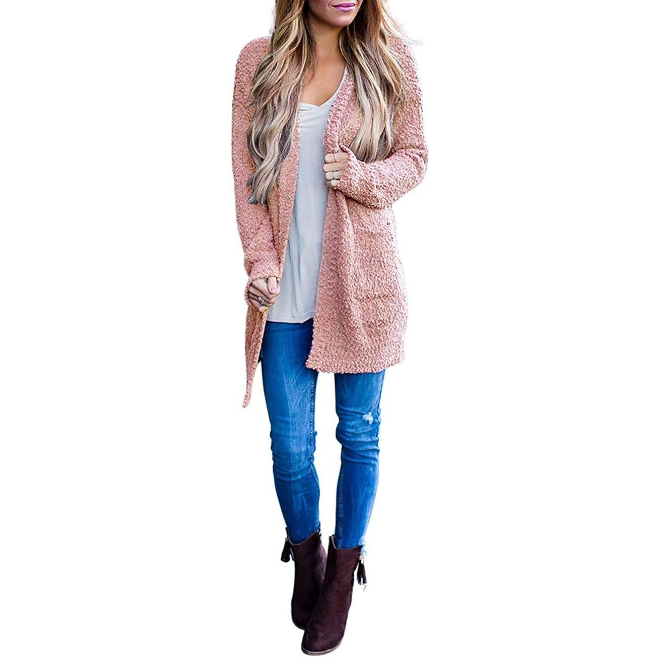Long-Sleeved Soft Chunky Knitted Sweater