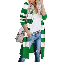 Open Front Long Cardigan Long Sleeves Lightweight Knit Fall Sweater