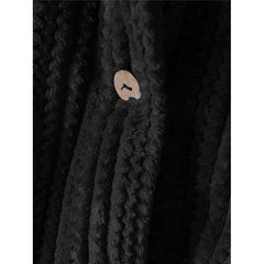 Plus Size Coat Button Pocket