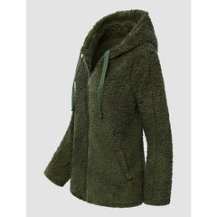 Plus Size Hoodie Coat Long Sleeve
