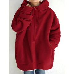 Plus Size Jacket Zipper Pocket Solid Formal Long Sleeve