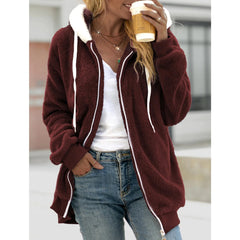 Zip Fleece Hoodie Sweatshirt