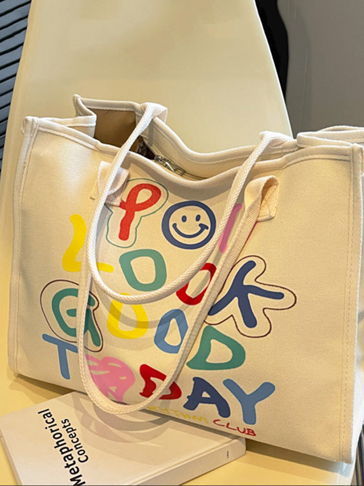 YOU LOOK GOOD TODAY Square Canvas Bag