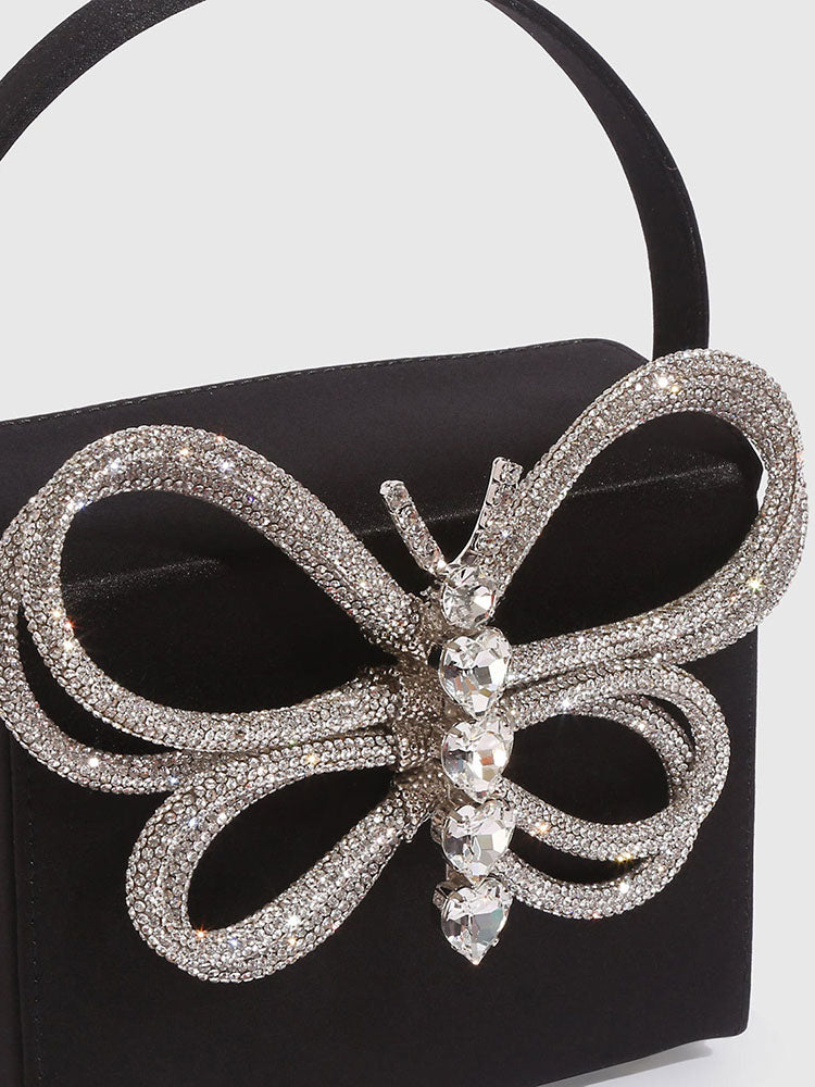 Butterfly Rhinestone Clutch