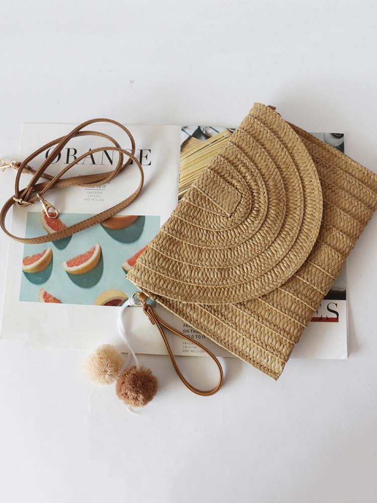 Beach Straw Crossbody Bag