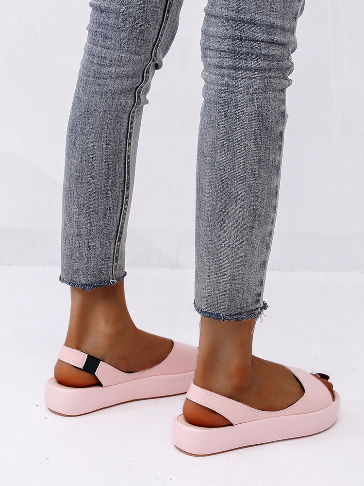 PU Open-toe Sandals