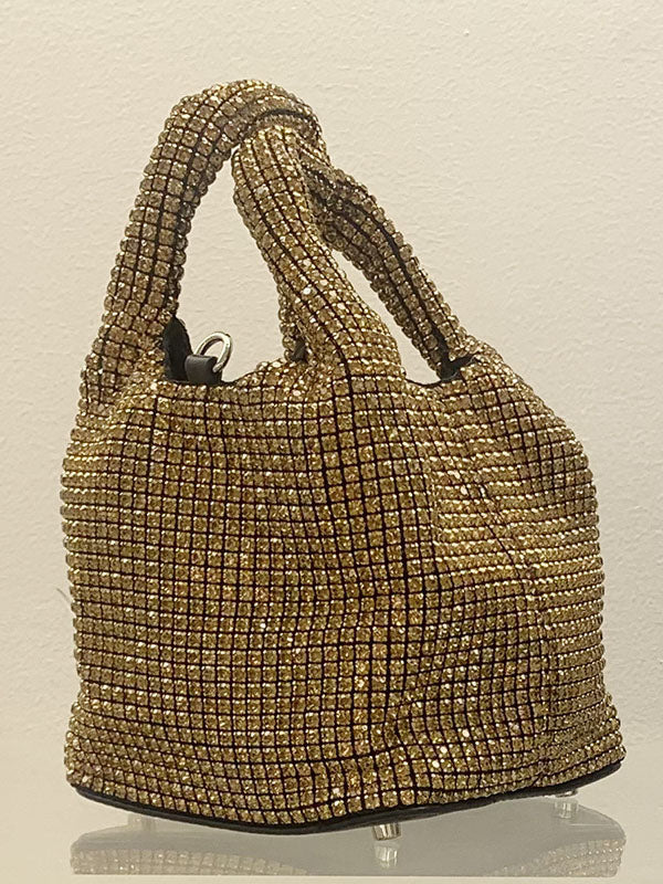 Rhinestone Bucket Bag