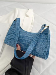 Solid Color Shoulder Bag