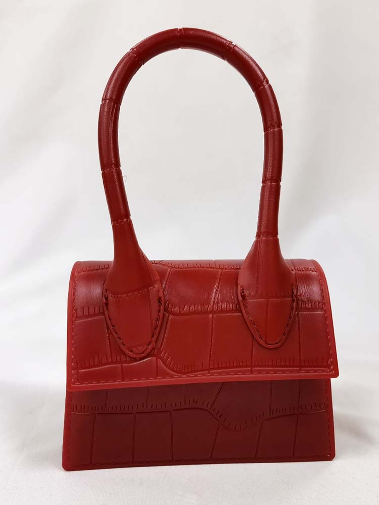 Solid Color Square Handbag