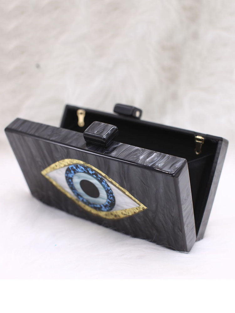 Colorblock Eye Box Bag