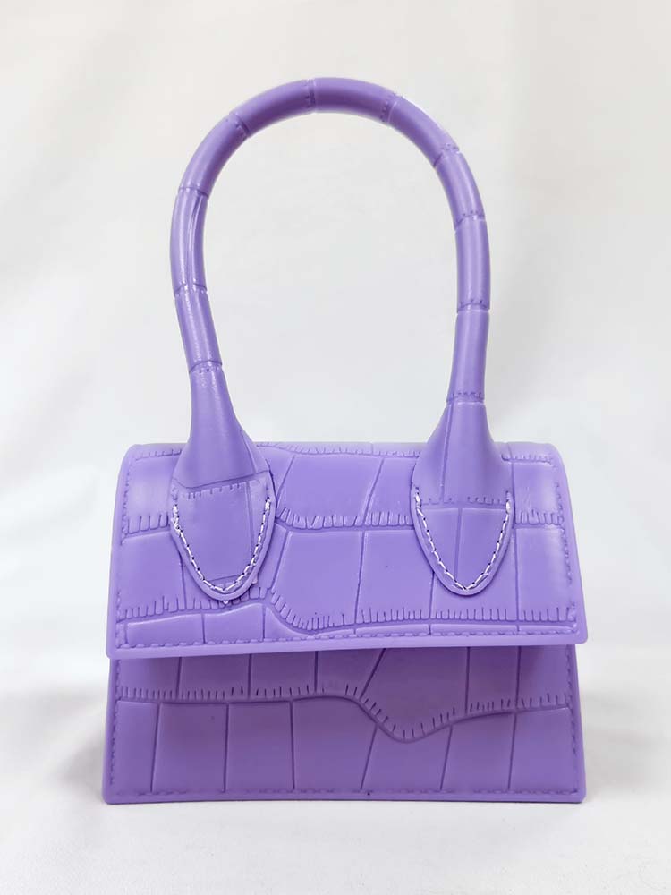 Solid Color Square Handbag