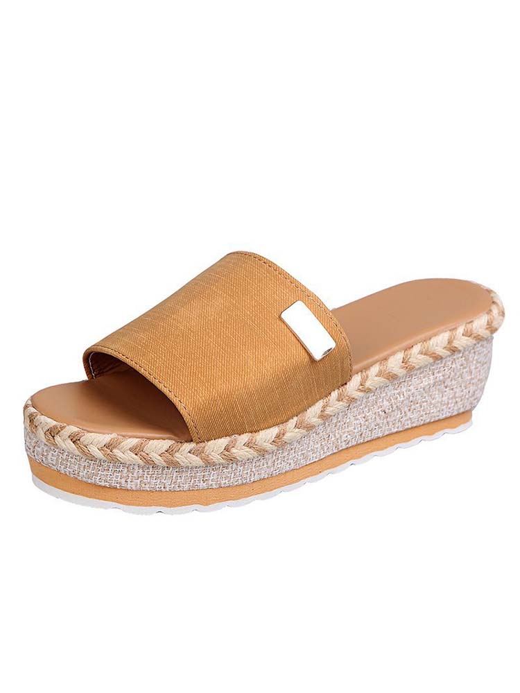 Thick Soled Wedge Sandals