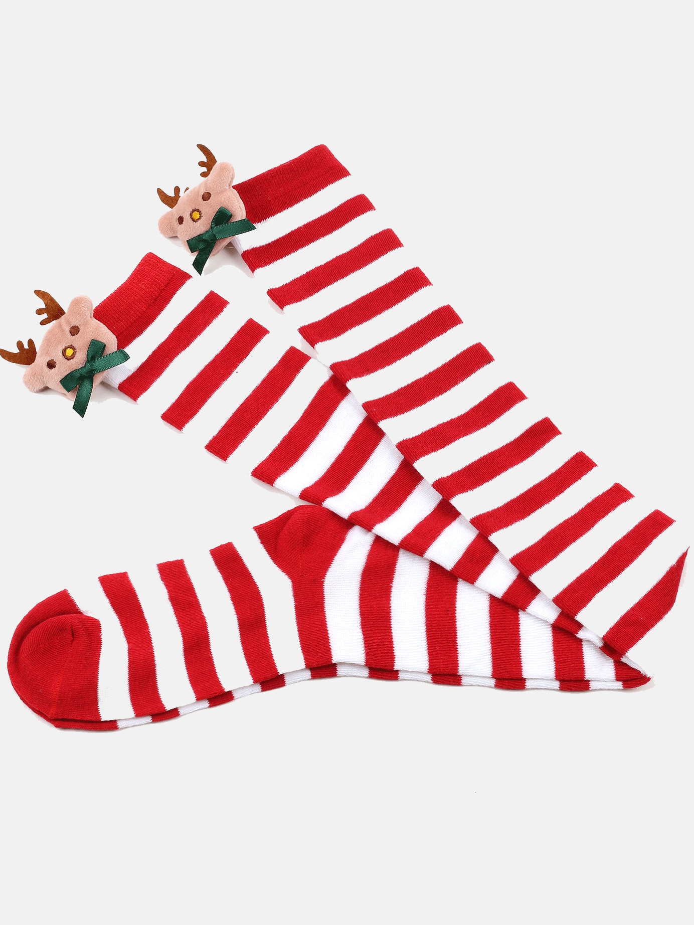 Christmas Elk Deco Socks