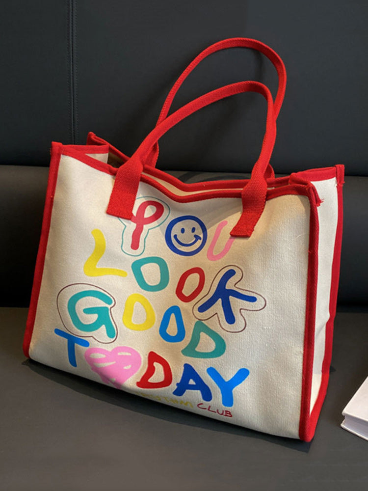 YOU LOOK GOOD TODAY Square Canvas Bag