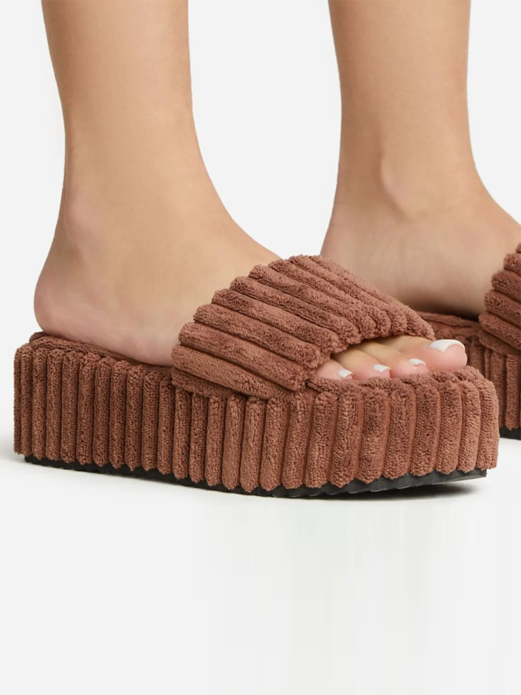 Toweling Platform Slide