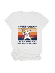 Aunticorn Casual Tee