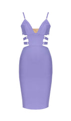 BANDAGE STRAPPY WAIST-TIGHTENING MIDI DRESS