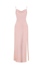 BANDAGE STRAP MIDI DRESS IN PINK