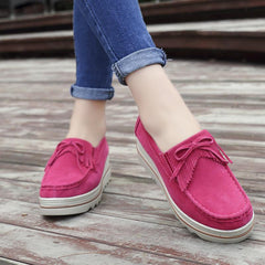 Artificial Leather Wedge Heel Casual Summer Platfoms