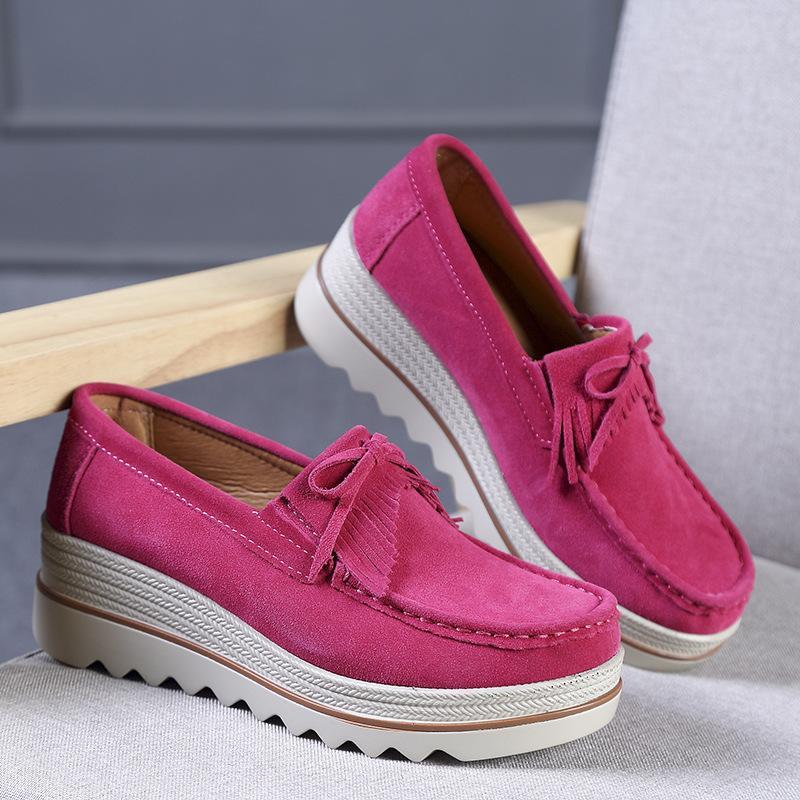 Artificial Leather Wedge Heel Casual Summer Platfoms