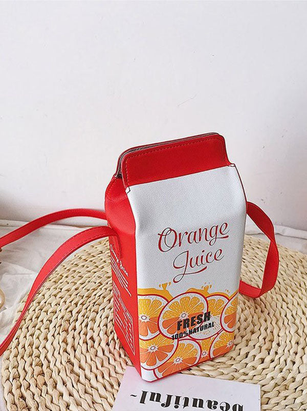 Cute Carton Crossbody Bag