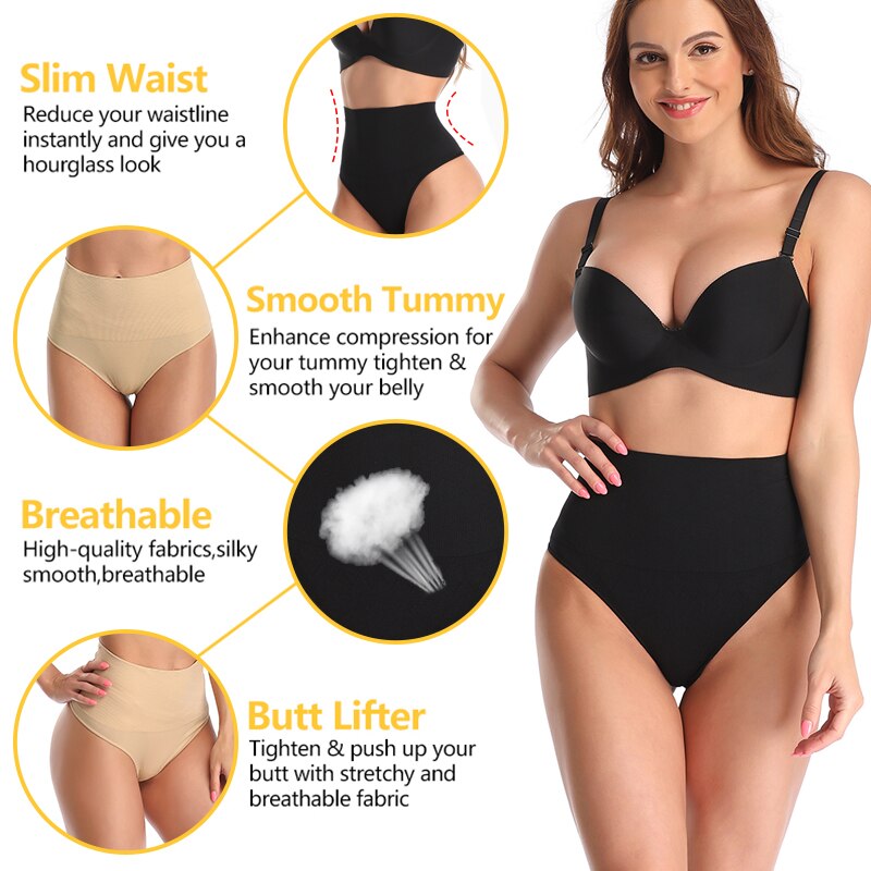 Body Shaper High Waist Thongs