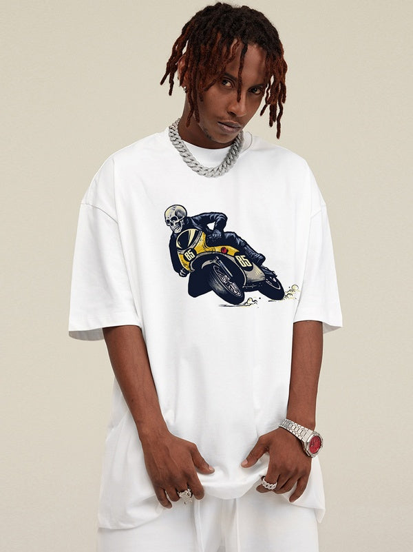 Street Skull Racer Oversized Tees