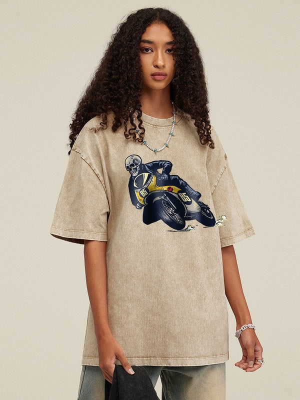 Street Skull Racer Oversized Tees