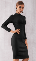 BLACK BANDAGE BASE DRESS