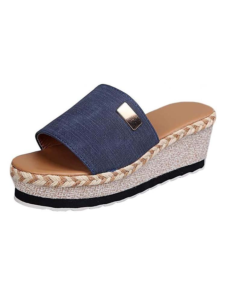 Thick Soled Wedge Sandals