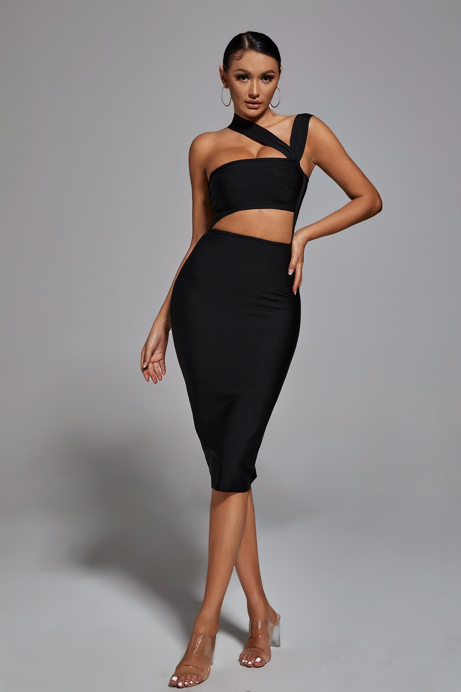 BANDAGE DRESS - BLACK